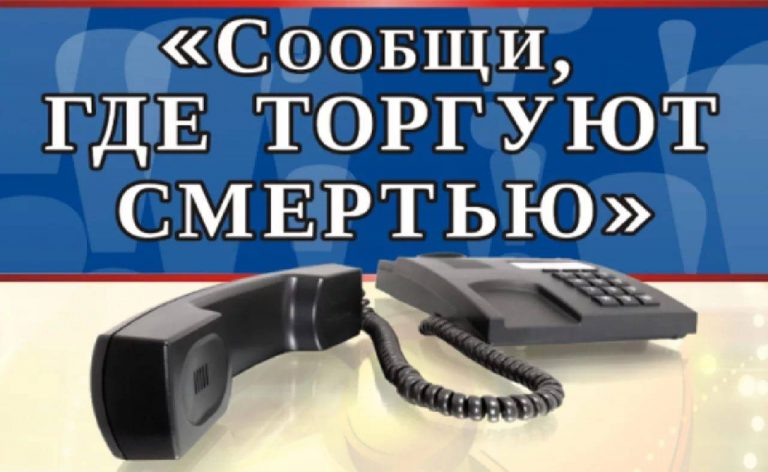 Подробнее о статье Акции  «Сообщи, где торгуют смертью»