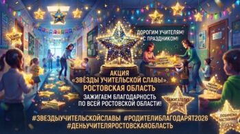 Подробнее о статье 🌟 Акция «Звёзды учительской славы»: зажигаем благодарность по всей Ростовской области!🌟