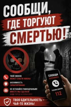 Подробнее о статье Сообщи, где торгуют смертью